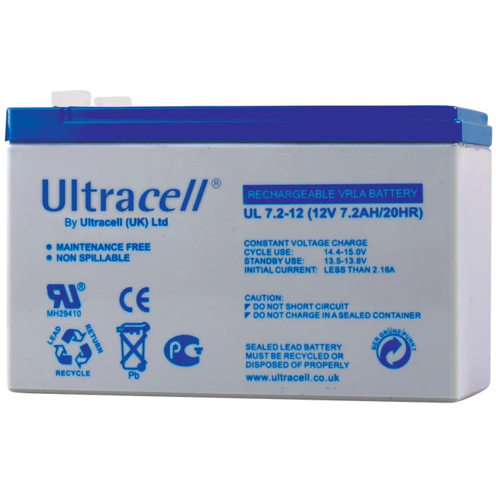 Μπαταρία Μολύβδου Ultracell 12V 7.2AH F1