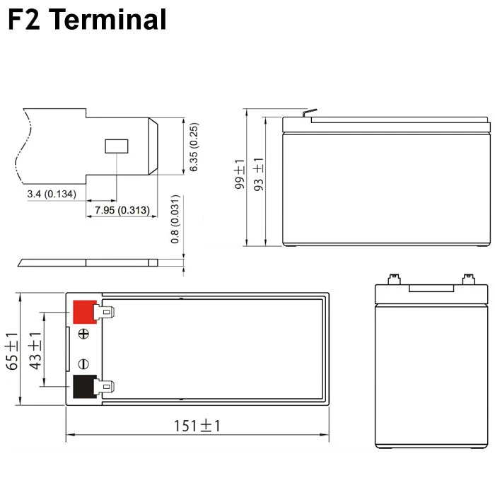 Μπαταρία Μολύβδου Ultracell 12V 7.2AH F2