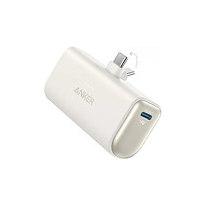 Anker Nano Power Bank (22.5W, Built‑In Foldable USB‑C Connector) — 5000 mAh — Black