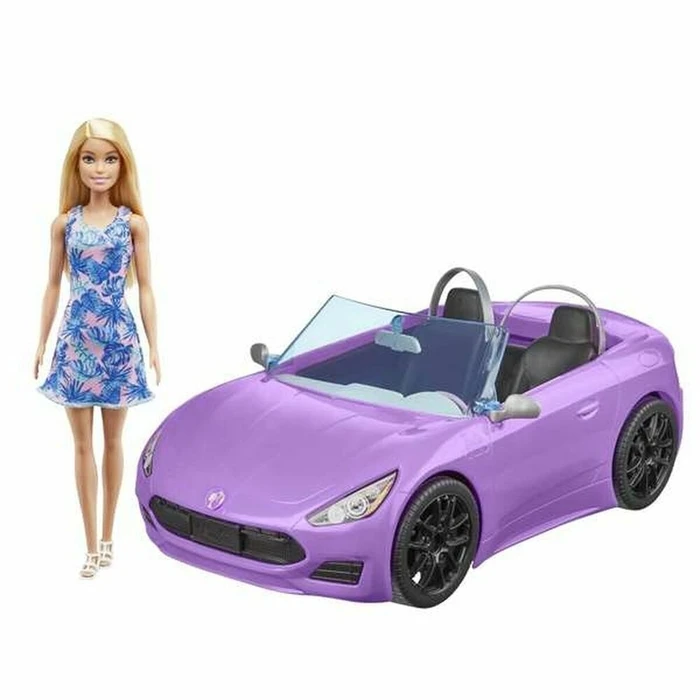 Κούκλα Barbie And Her Purple Convertible