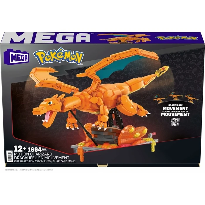 Τουβλάκια Pokemon Mega Construx - Motion Charizard 1664 Τεμάχια