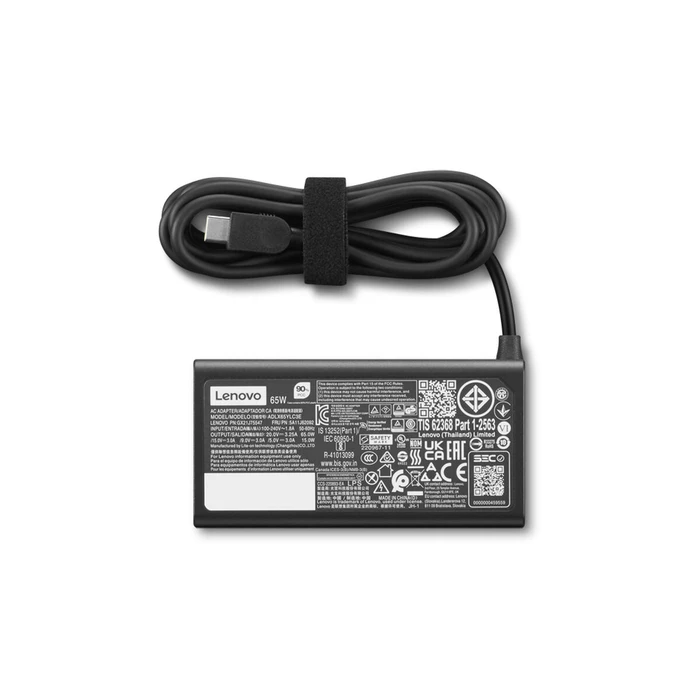 Lenovo Adapter USB-C Φορτιστής Laptop 65W για Lenovo χωρίς Καλώδιο Τροφοδοσίας 4X21S91187