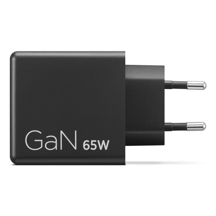 Lenovo Φορτιστής GaN με 2 Θύρες USB-C και Καλώδιο USB-C - USB-C 65W Μαύρος (40AW065BEU)