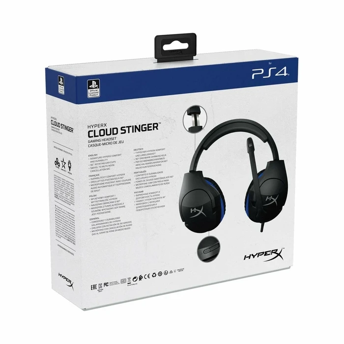 Gaming Headset Hyperx HyperX Cloud Stinger PS5-PS4 Μαύρο/Μπλε