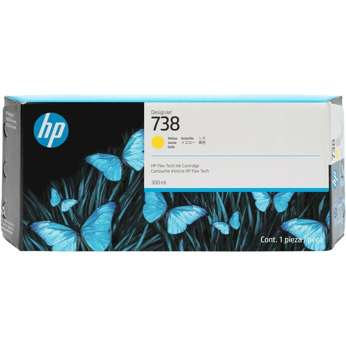 Μελάνι HP 738 InkJet Κίτρινο (676M8A)