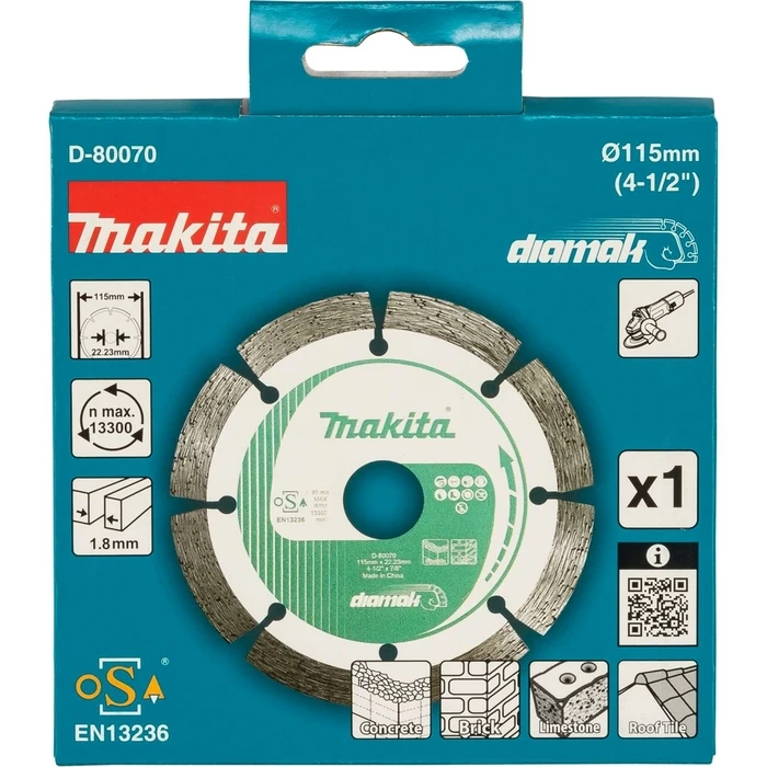 Δίσκος λείανσης Makita D-80070 Diamantscheibe 115x22,23 DIAMAK
