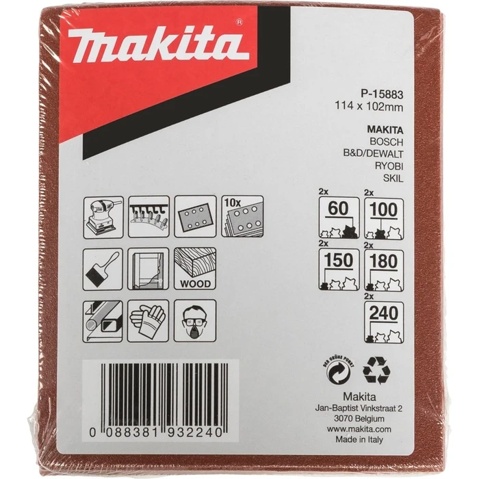 Σετ εργαλείων χειρός Makita P-84844 Gewerke-Set Holzhandwerk