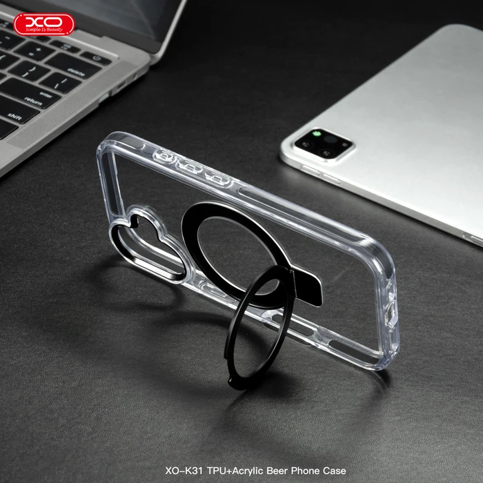 Θήκη Κινητού XOK31 iP 16 Pro Max 6,9" TPU+Ακρυλική Μαγνητική Μαύρο