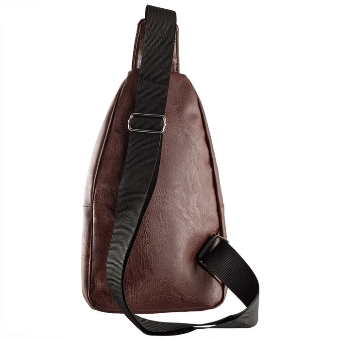 NSP N121 Force Δερμάτινο Τσαντάκι Crossbody 5.7L (Καφέ)