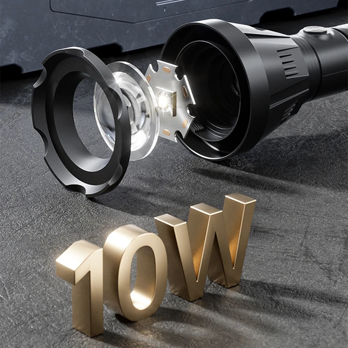 Φακός Επαναφορτιζόμενος 184 Lumens με Emergency COB LED στο πλάι DP-9193A D