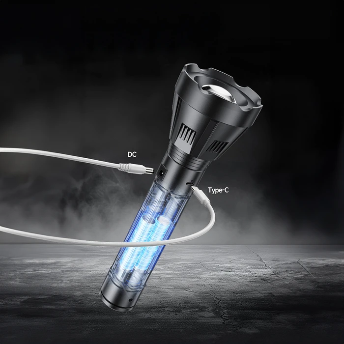 Φακός Επαναφορτιζόμενος 184 Lumens με Emergency COB LED στο πλάι DP-9193A D