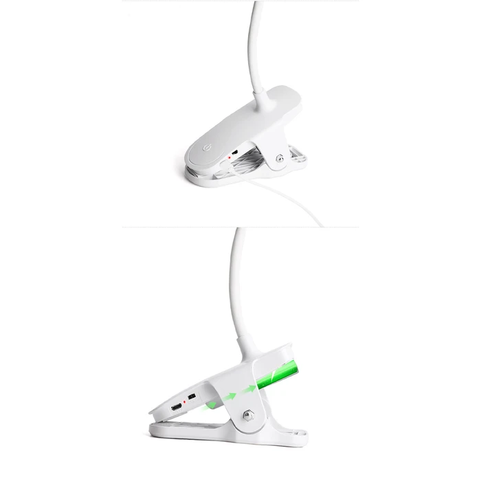 Φωτιστικό Γραφείου LED με κλιπ WD-6651 WEIDASI Λευκό