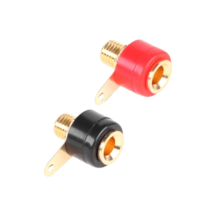 Cabletech Gold-Plated Banana Connectors Set (black + red) - DM-0204Z