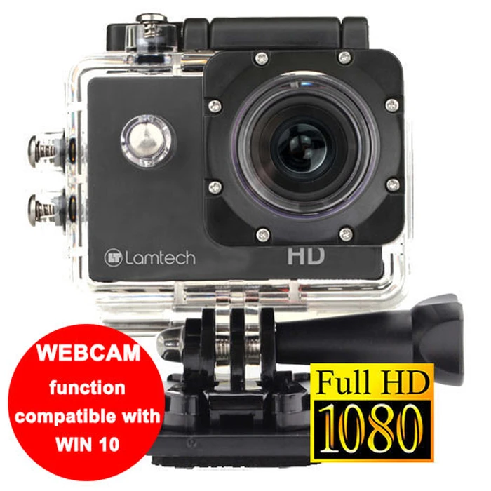 Action Camera Lamtech Waterproof FULL HD & WEBCAM