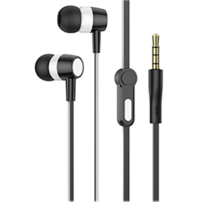 Handsfree Ακουστικά Lamtech With MIC 3,5mm JACK Black
