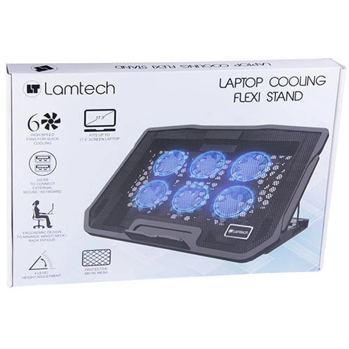 Βάση Laptop Lamtech COOLING FLEXI STAND 6 FANS