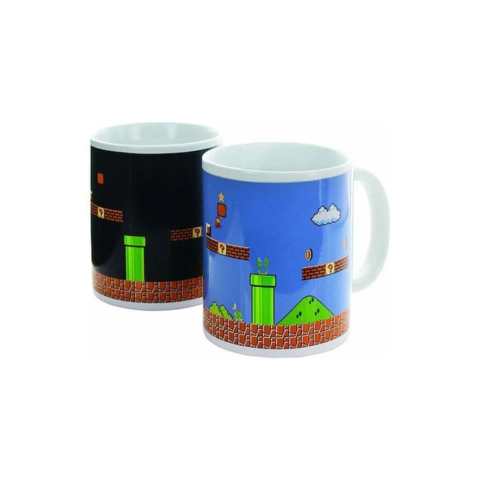Nintendo Super Mario Bros. Heat Change Mug (PP2927NN) EN,FR,DE,ES PACK / CARTON BOX