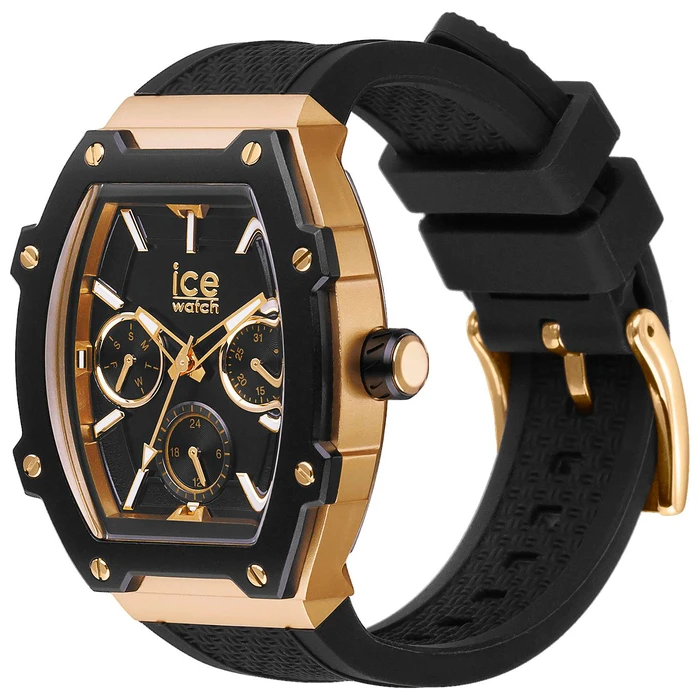 ICE Small Women's Quartz Analogue Watch 35 mm Black Silicone Strap (Model 022865)