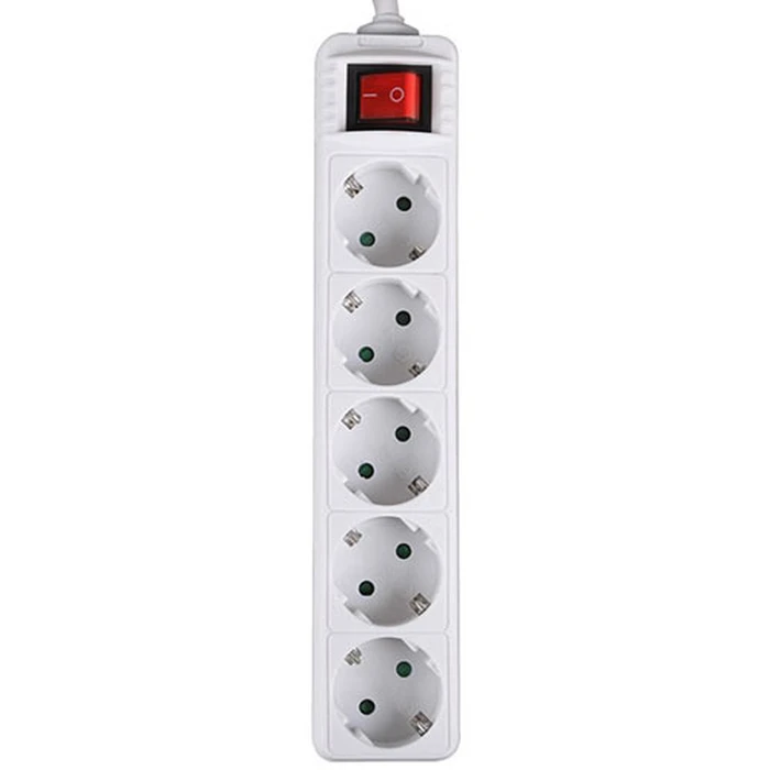 Πολύπριζο Lamtech With Switch 5 OUTLETS WHITE