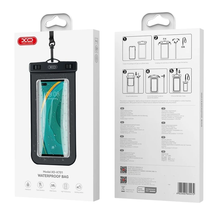 XO Waterproof Phone Pouch with Clip KT01