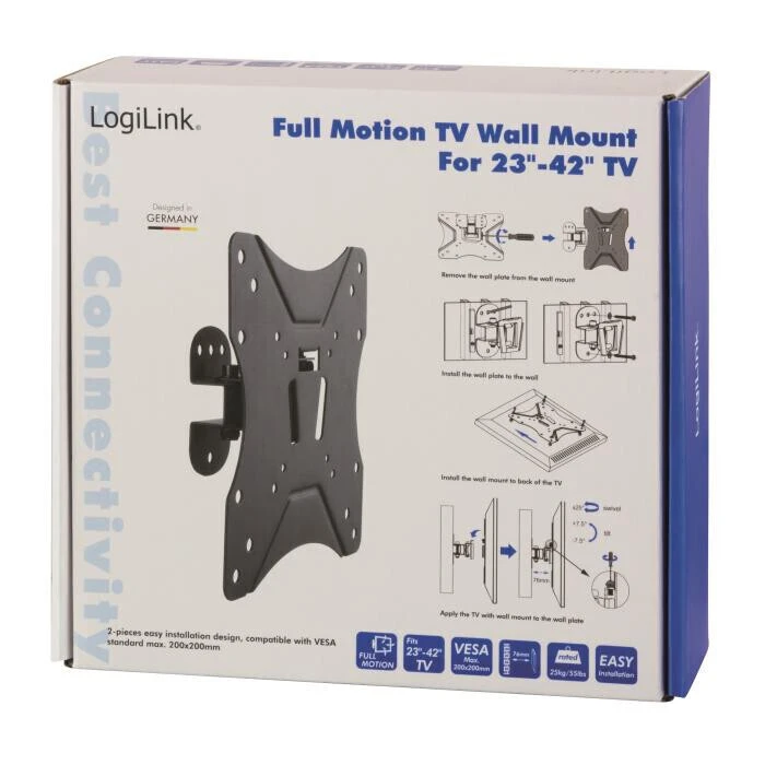 Βάση Τηλεόρασης Τοίχου Logilink Tilt & Swivel BP0006