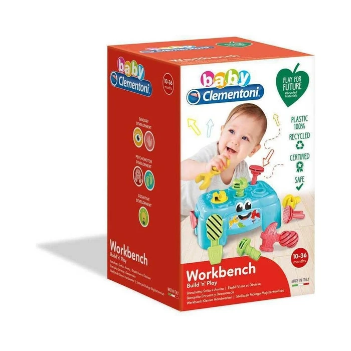 Clementoni Baby - Πάγκος Εργαλείων Build 'n' Play (1000-17042)