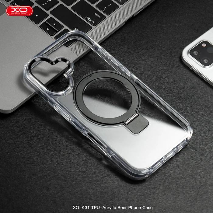 Θήκη Κινητού XOK31 iP 16 Pro Max 6,9" TPU+Ακρυλική Μαγνητική Μαύρο