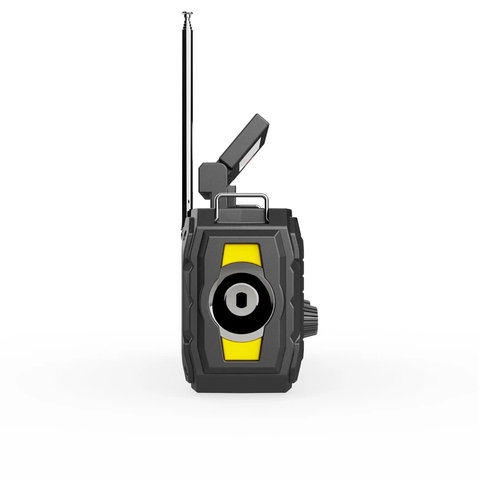 Akai APR-801 Survival Radio with Solar Panel, Crank Dynamo, Bluetooth 5.3 & Power Bank (Black)