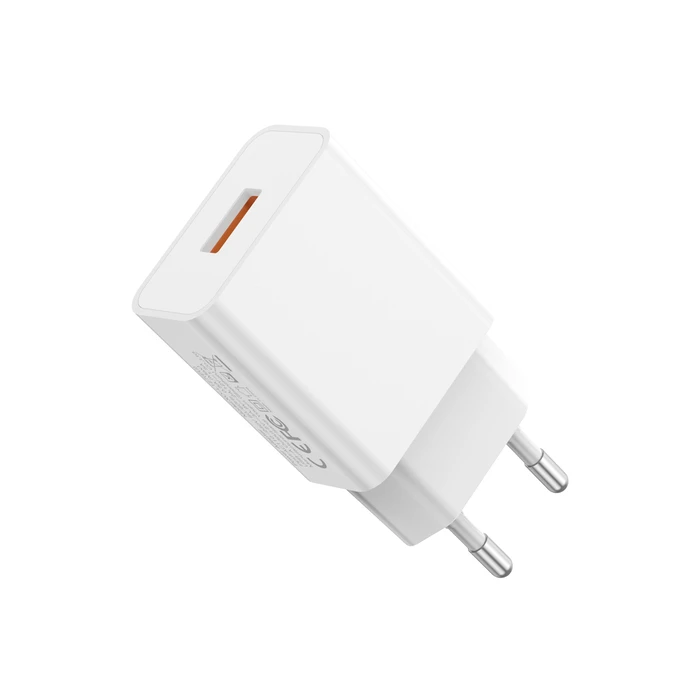 XO L127 USB-A 18W Fast Charging Wall Charger (White)