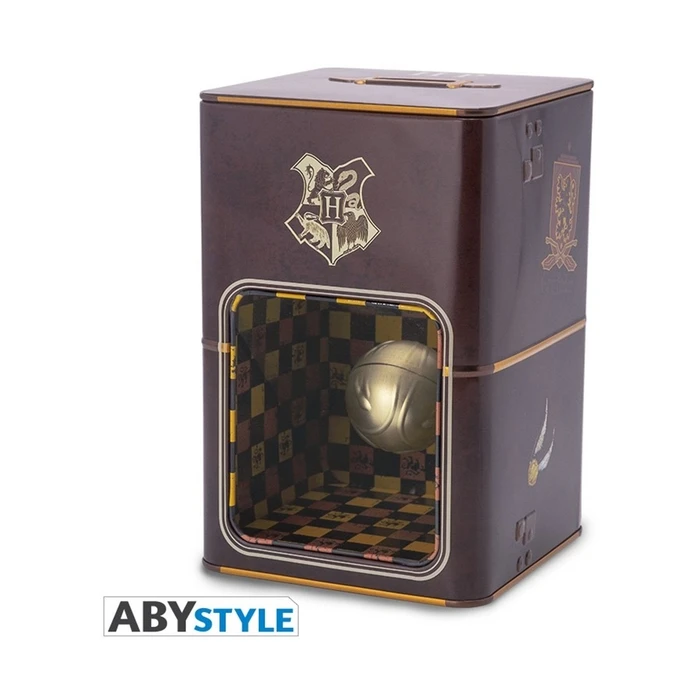 Abysse Παιδικός Κουμπαράς Πλαστικό Harry Potter Golden Snitch Money Bank Καφέ 10.8x10.8x16.6cm ABYBUS013