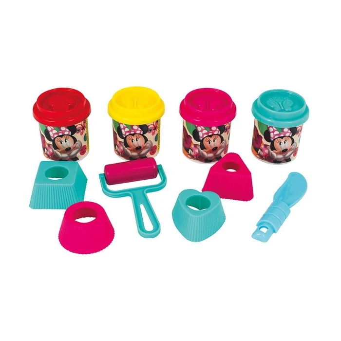 AS Minnie Mickey & Minnie Βαζάκι Πλαστοζυμαράκι 200gr με Εργαλεία (4 χρώματα) - 3+ ετών