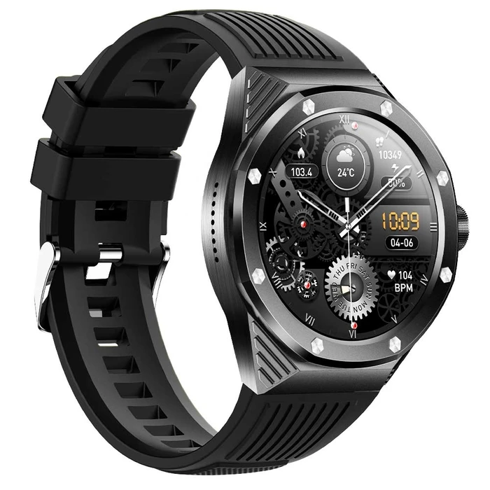 Smartwatch Lamtech AMOLED 1.46' BT5.0 with sport tracking & health sensor Black