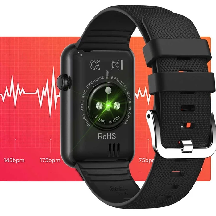 Smartwatch Lamtech BT5.1 with sport tracking TOTAL Black