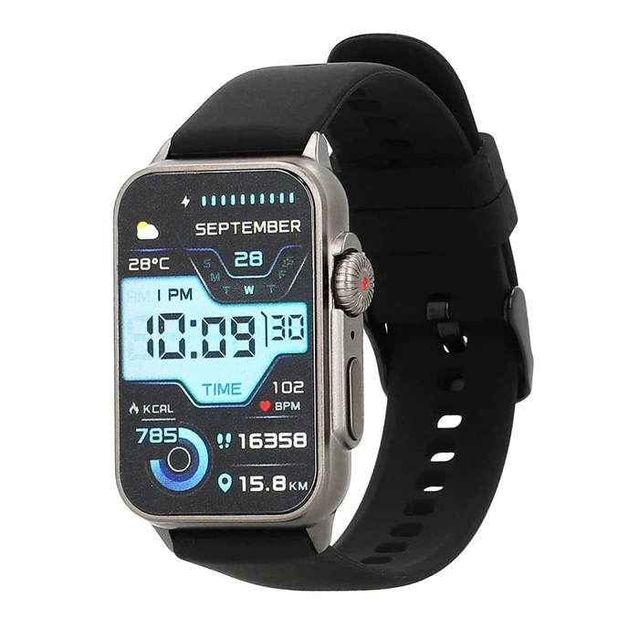 Smartwatch Lamtech BT5.1 with sport tracking & health sensor Black