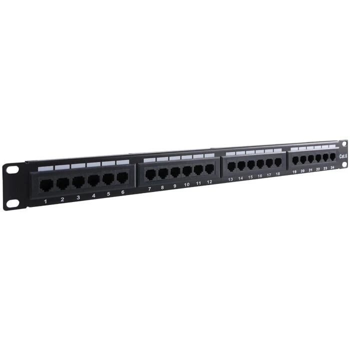 Patch Panel Goobay 93866 CAT6 Ethernet 24Port UTP Black