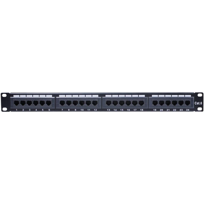 Patch Panel Goobay 93866 CAT6 Ethernet 24Port UTP Black