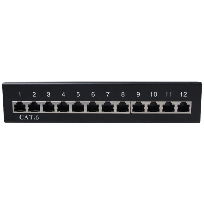 Patch Panel Goobay 69307 CAT6 Ethernet 12Port STP Black