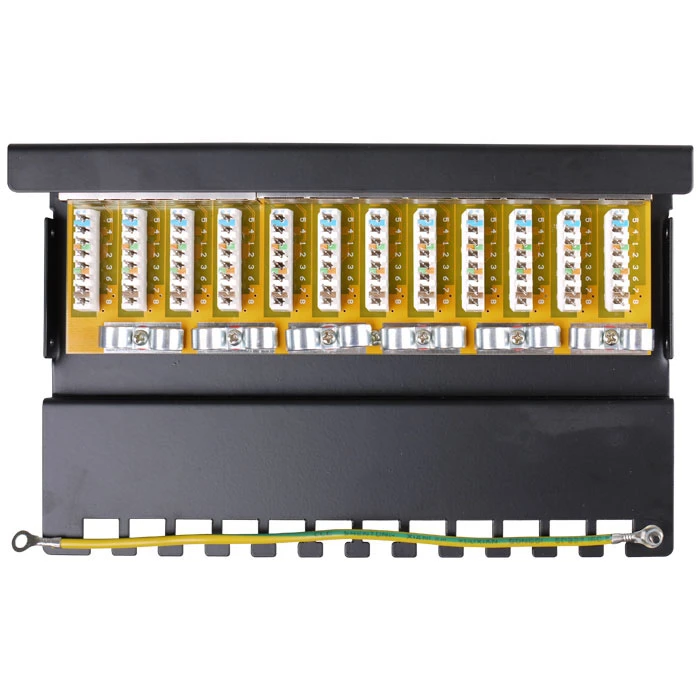 Patch Panel Goobay 69307 CAT6 Ethernet 12Port STP Black