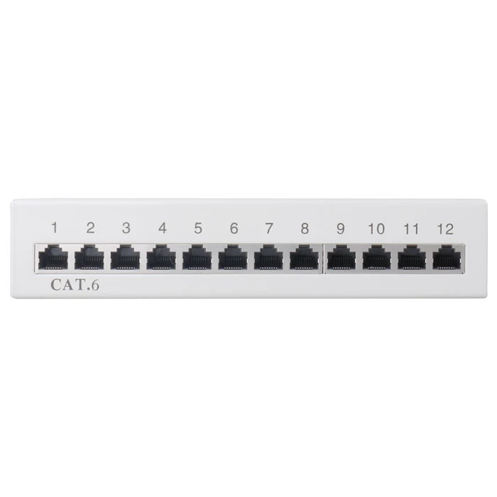 Patch Panel Goobay Cat 6 STP με 12 Ports Γκρι με δυνατότητα τοποθέτησης σε τοίχο