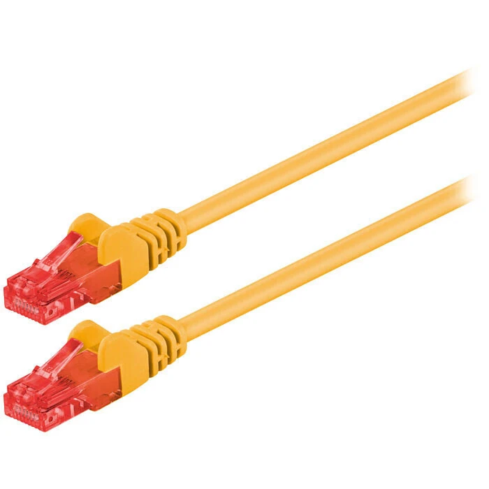 Καλώδιο Δικτύου Goobay 68438 CAT 6 U/UTP CCA 1m Yellow