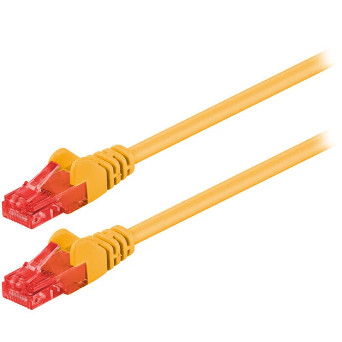 Καλώδιο Δικτύου Goobay 68433 CAT 6 U/UTP CCA 0.5m Yellow