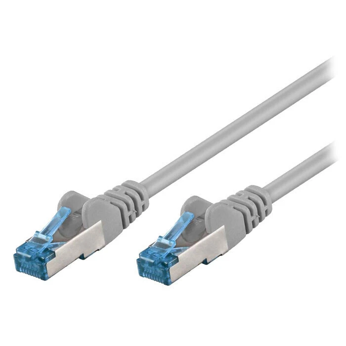 Καλώδιο δικτύου Goobay Cat 93680 6A S/FTP (PiMF) Patch Cable CU 1.00m Grey