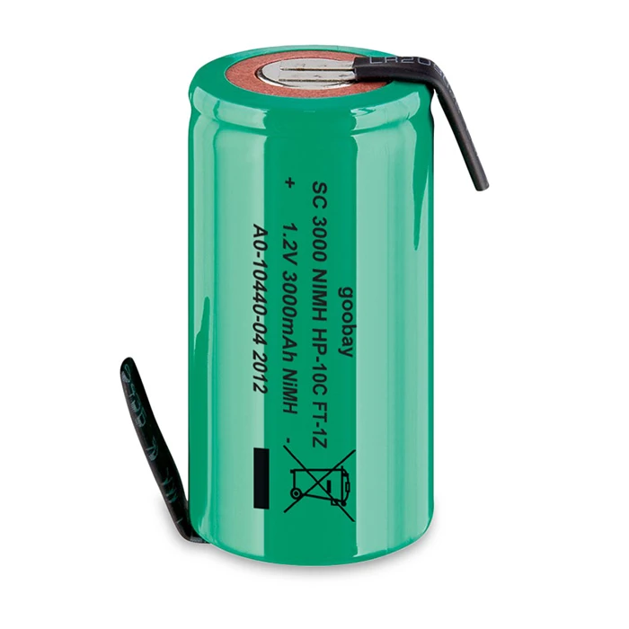 Επαναφορτιζόμενη Μπαταρία Goobay 1.2V 3000mah Sub-C Ni-MH Με Λαμάκια