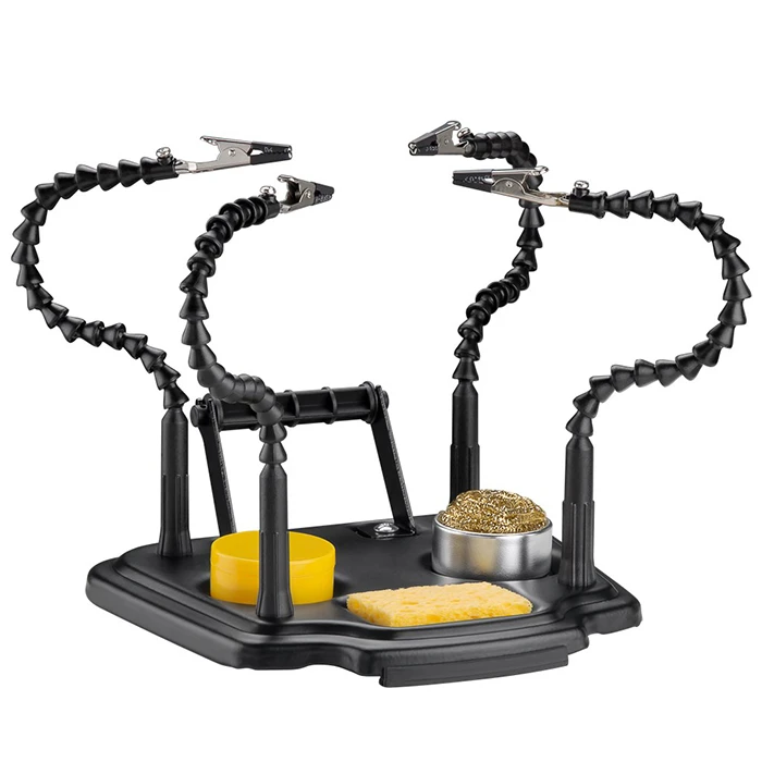 Βοηθητικό Kit Συγκόλλησης Goobay με βάση στήριξης πλακέτας και 4 εύκαμπτους βραχίονες.