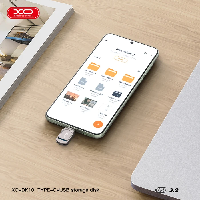 USB Flash 64GB XO DK10 Type-C