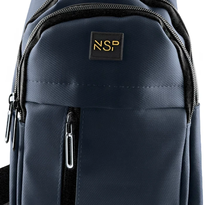NSP N122 Τσαντάκι Ώμου Crossbody Αδιάβροχο 5.7L (Μπλε)