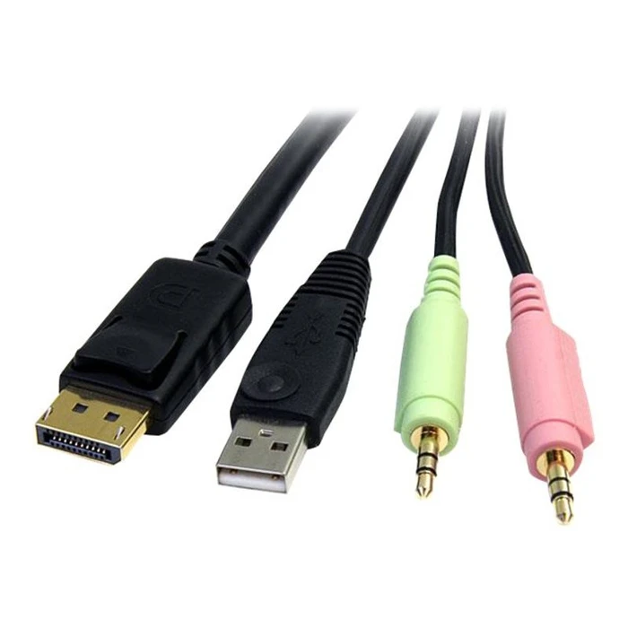 Καλώδιο KVM StarTech 1.8m 4-in-1 USB DisplayPort