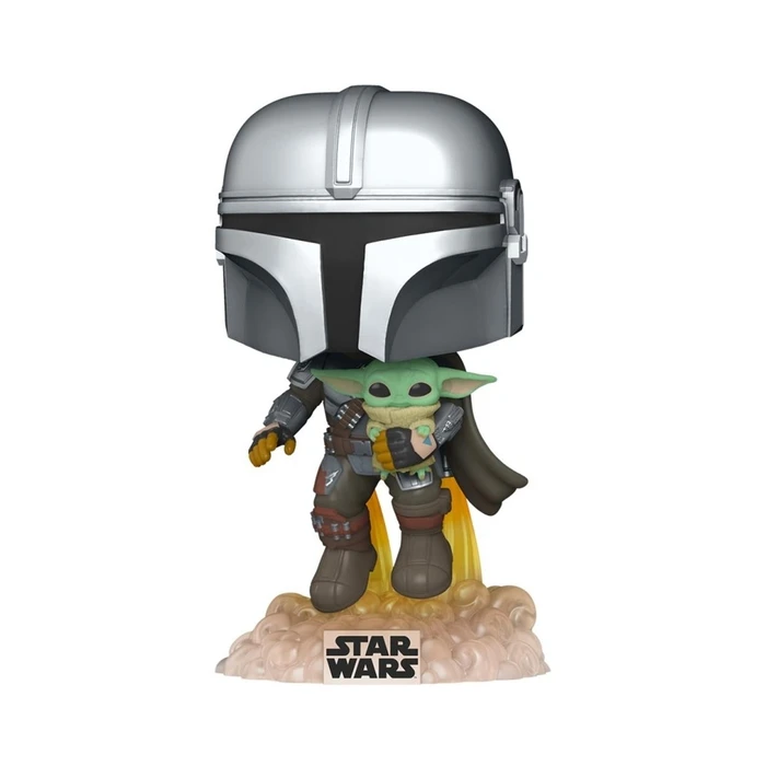 Funko Pop Disney Star Wars The Mandalorian The Mandalorian With The Child 402 Bobble Head Vinyl Figure