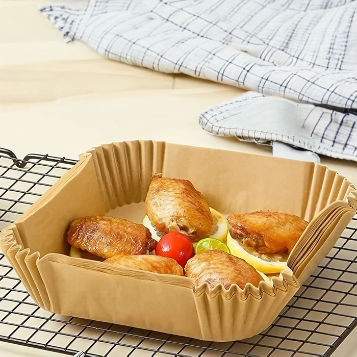 Αντικολλητικά Χαρτιά Φριτέζας Αέρος 20x4.5cm σετ 50 τεμαχίων τετράγωνα