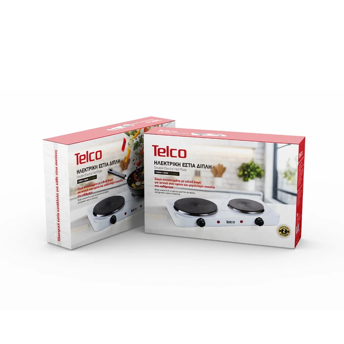 Ηλεκτρική Εστία διπλή 18.5cm και 15.5 cm 2500W ZD-2025A TELCO